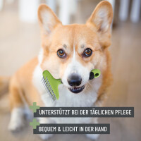 REAVET Fellstriegel für Hunde - Verfilzungen sanft entfernen