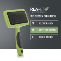 REAVET Zupfbürste M für Hunde & Katzen - Effiz