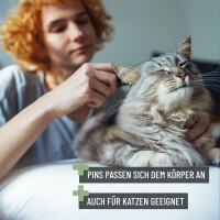 REAVET Bürste 2in1 für Hunde & Katzen - Schonende Fellpflege