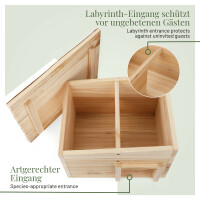 Second Igelhaus mit Rindendach –