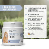 Diabetes PLUS Ergänzungsfutter für Katzen - Vital & Gesund 50g