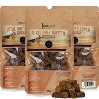 Vital Soft Happen - Monoprotein Hunde Snack Farmschwein 3x100g