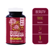 WUNDER SCHÖN Hyaluron-Kollagen-Komplex – Nahrungsergänzung mit Hyaluronsäure & Kollagenpeptiden 90 Kapseln 3