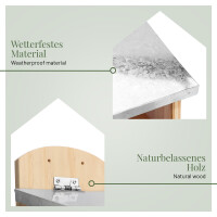 Eichhörnchen-Futterhaus XL mit Metalldach 4