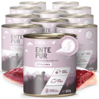 REAVET Hundenassfutter Ente Pur 12 x 800g - 100% Muskelfleisch, getreidefrei