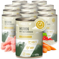 Hundenassfutter - Huhn mit Naturreis an