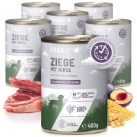 Hundenassfutter - Ziege mit Hirse an