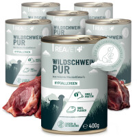 ReaVet Hundenassfutter - Wildschwein Pur | 6 x 400g 1