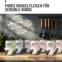 ReaVet Hundenassfutter - Wildschwein Pur | 6 x 400g 6