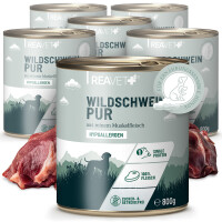 ReaVet Hundenassfutter - Wildschwein Pur | 6 x 800g 1