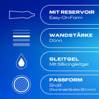Durex Gefühlsecht Extra Groß XXL Kondome (10 St&u