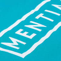 Herren T-Shirt mit beflocktem Print Türkis 5