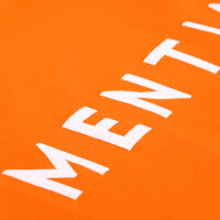 Herren T-Shirt mit MENTIAGO Print beflockt Orange 4